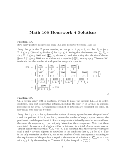 Solutions - Tufts Math Department