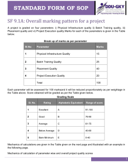 standard form of sop - DDU