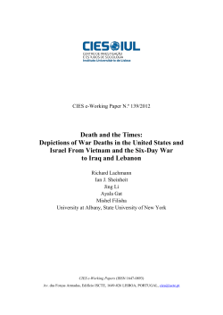 (Sentimental) Culture of (American) Life - CIES-IUL