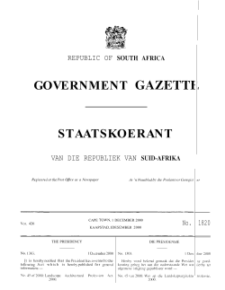 Landscape Architectural Profession Act [No. 45 of 2000]