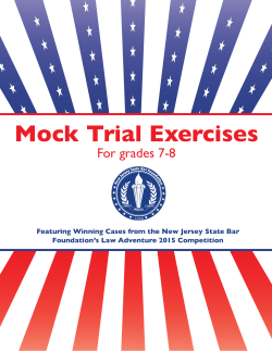 Mock Trial Exercises