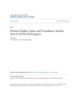 Articles from Civil War Newspapers