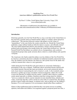 Justifying War: American children`s publications and the
