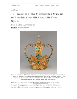 10 Treasures of the Metropolitan Museum to