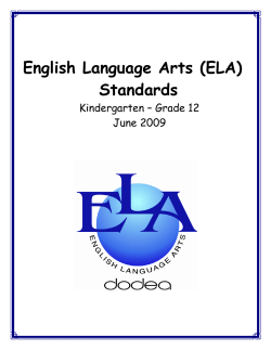 English Language Arts (ELA) Standards