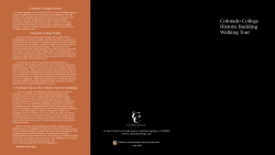 Colorado College Historic Building Walking Tour