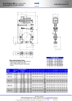 Drum Brake Type SBH