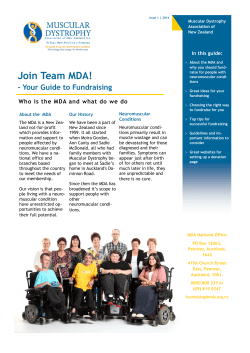 Join Team MDA - Your Guide to Fundraising