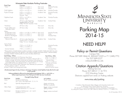 Parking Map - Minnesota State University, Mankato