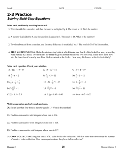 2-3 Practice Solving Multi