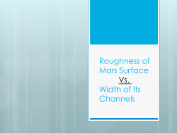 Roughness of surface and width of channels