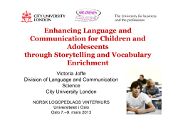 language - Norsk Logopedlag