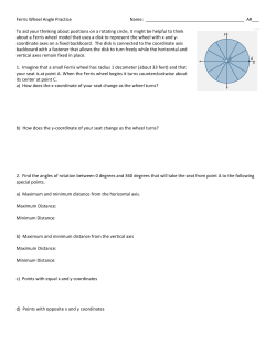 Ferris Wheel Angle Practice Name