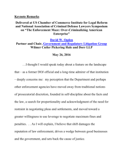 Keynote Remarks Delivered at US Chamber of Commerce Institute