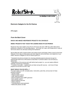 Electronic Gadgets for the Evil Genius 250 pages From