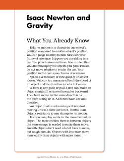 Isaac Newton and Gravity