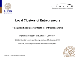 Keynote Speaker Presentation, Martin Andersson