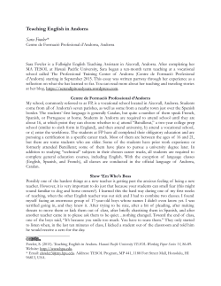 Teaching English in Andorra - Hawai`i Pacific University