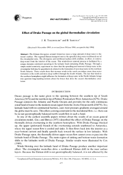 Effect of Drake Passage on the global thermohaline circulation