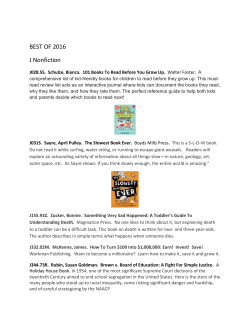 BEST OF 2016 J Nonfiction - The Greenburgh Public Library