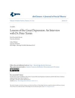Lessons of the Great Depression: An Interview with