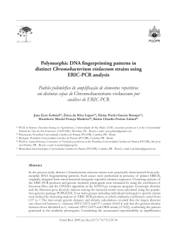 Polymorphic DNA fingerprinting patterns in distinct
