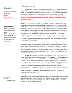Sample Persuasive Essay