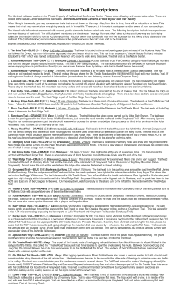 Montreat Trail Descriptions