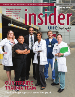 OUR TERRIFIC TRAUMA TEAM insiderQuality issue
