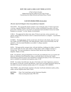 HOW THE GARCIA GIRLS LOST THEIR ACCENTS