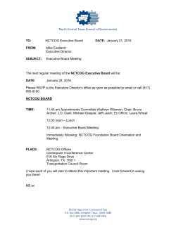NCTCOG Executive Board DATE