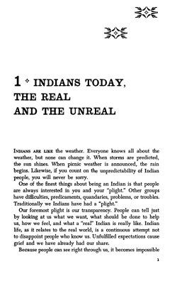 Indians Today, the Real and the Unreal