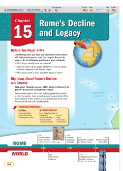 Rome`s Decline and Legacy