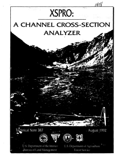 A CHANNEL CROSS-SECTION ANALYZER
