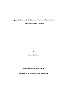 Henderson thesis - Goldsmiths Research Online
