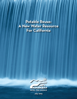 Potable Reuse: A New Water Resource For