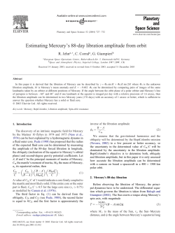 Estimating Mercury`s 88-day libration amplitude
