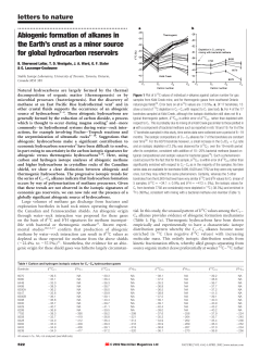Abiogenic formation of alkanes in the Earth`s crust as a minor source