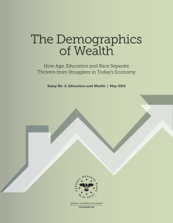 The Demographics of Wealth - Federal Reserve Bank of St. Louis