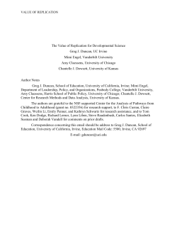 The Value of Replication for Developmental Science