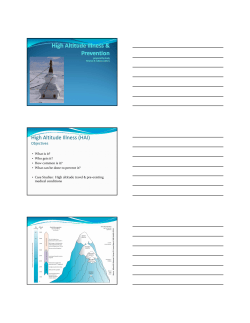 High Altitude Illness (HAI)