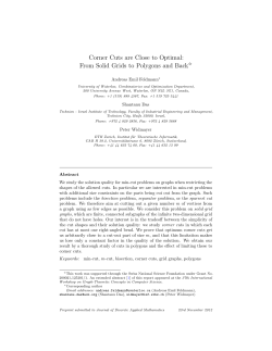 Corner Cuts are Close to Optimal: From Solid Grids to Polygons and