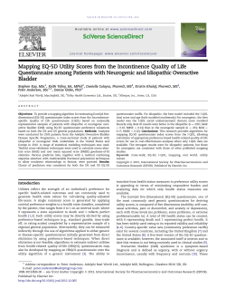 Mapping EQ-5D Utility Scores from the Incontinence Quality of Life