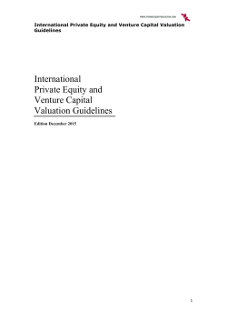 International Private Equity and Venture Capital