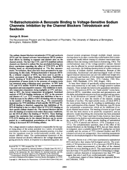 3H-Batrachotoxinin-A Benzoate Binding to Voltage