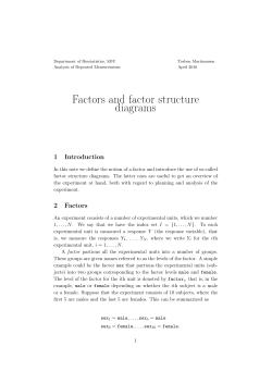 Factors and factor structure diagrams