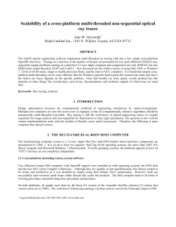 Scalability of a cross-platform multi-threaded non