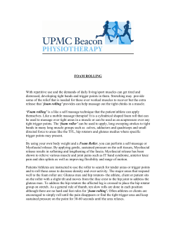 Foam Rolling - Beacon Hospital