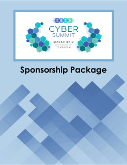 Cyber Summit Overview Generation D: Data Scientists of