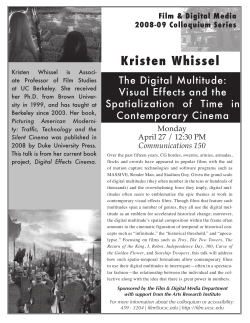 Kristen Whissel - UCSC Film and Digital Media